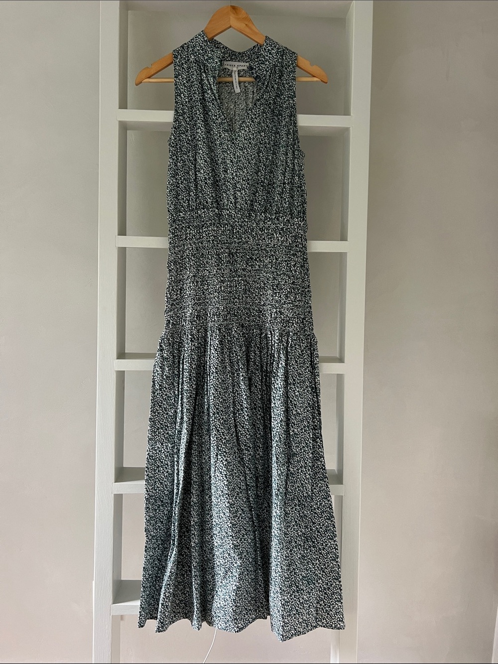 Apiece Apart Maxi Dress in green and White floral